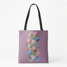Hydrangea Floral Tote Bag