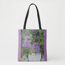 Hydrangea Flower Tote Bag