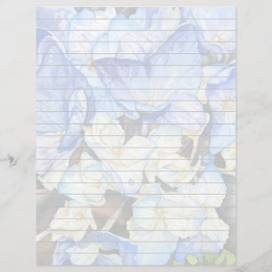 Hydrangea Lined Papel de carta