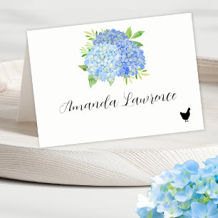 Hydrangea Name Blue Poultry Refeitooppa Cartão Loc