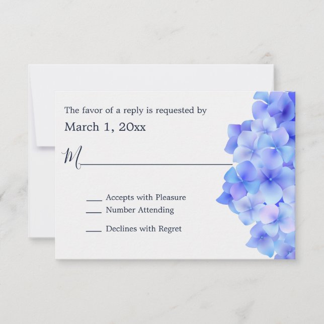 Hydrangea RSVP Azul (Frente)