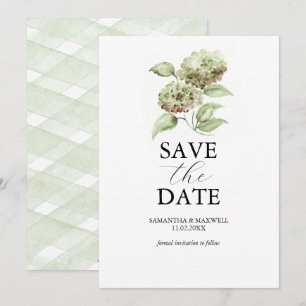Hydrangea Verde Convite de Casamento para Salvar a