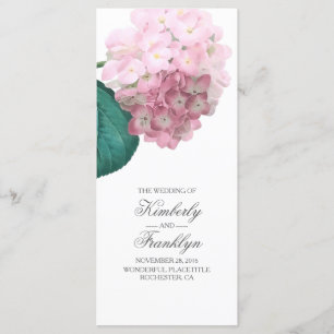 Hydrangea Vintage Programas de Casamento Floral