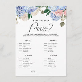 Hydrangeas Azuis O que há no seu Cartão de Jogo da