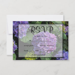 Hydrangeas azul roxa floral horrorosa RSVP