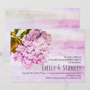 Hydrangeas cor-de-rosa que wedding o convite do