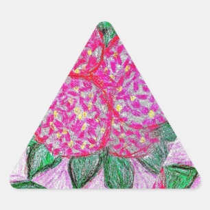 Hydrangeas de Adesivos Triangulares