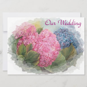 HYDRANGEAS FRAME - convite para casamento