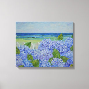 Hydrangeas Por Mar: Canvas
