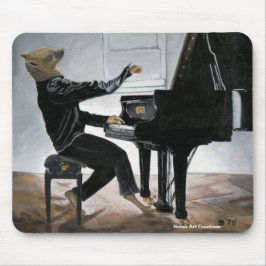 Hyena Piano Music Player Fantasy Art Mousepad