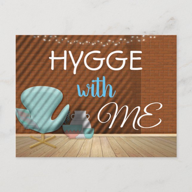 HYGGE com ME Cozy Zen Convite (Frente)