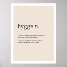Hygge Definition Art Impressão