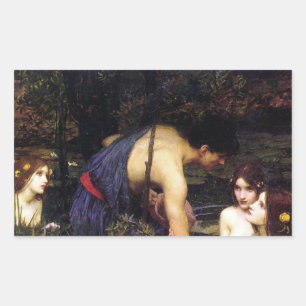 Hylas e a etiqueta do Waterhouse das ninfas
