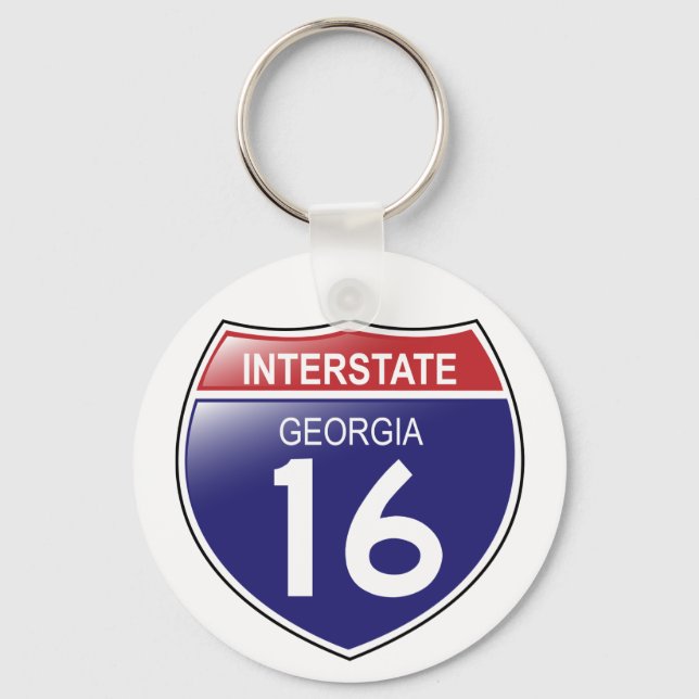 I-16 Georgia Chaveiro (Frente)