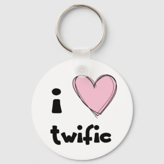 I <3 chaveiro cor-de-rosa