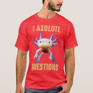 I Axolott Perguntas Camisetas Adultos Jovens Retro
