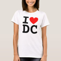 I Camisa de DC do Coração