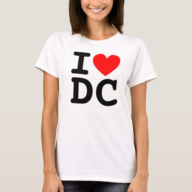 I Camisa de DC do Coração (Frente)