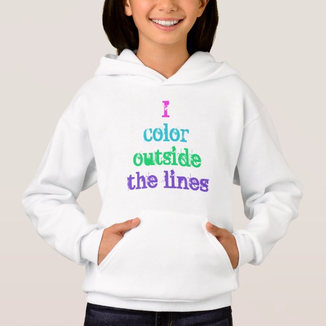 "I Color Outside the Lines" (Frente)