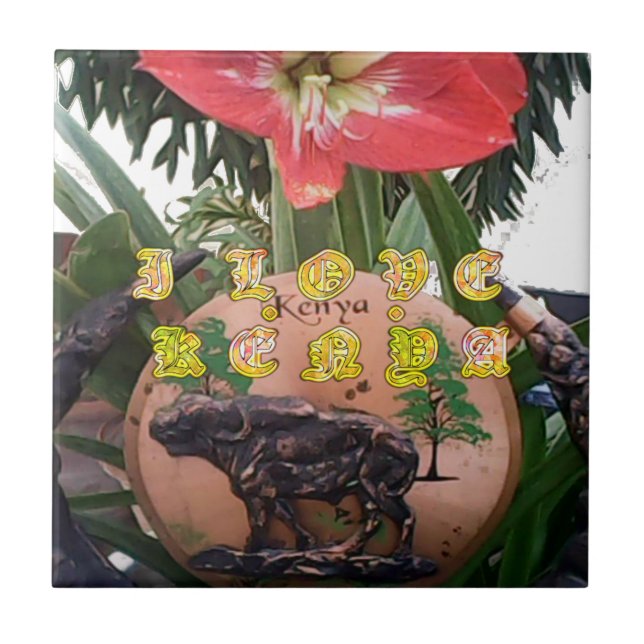 I (Coração) Patch de Buffalo do Quênia/Impressão (Frente)