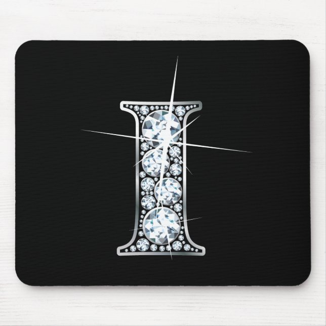 "I" Diamond Bling Mousepad (Frente)