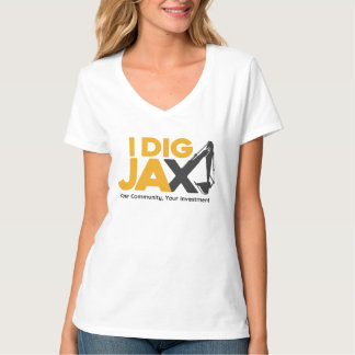 I Dig Jax V Camisa Do Pescoço