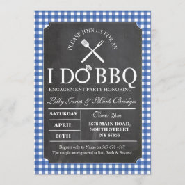 I DO Convite para Noivado de Festas de Chalks de C