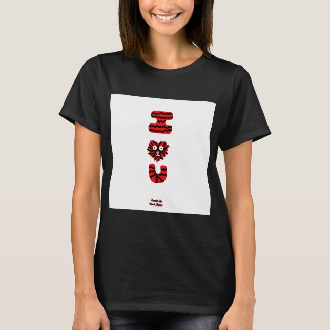 I Felpudo U Camisa Básica Negra Mulher (Frente)