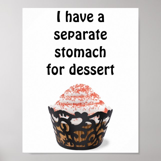 I have a separate stomach for dessert poster (Frente)