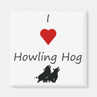 I Hearling Howling Hog Barbecue Imã de geladeira