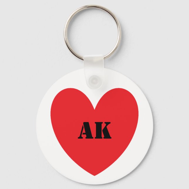 I Heart Alaska Chaveiro (Frente)