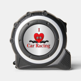I Heart Car Racing Silver