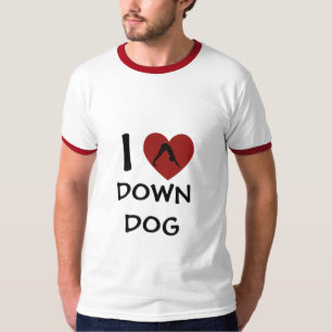 I Heart Down Dog - Yoga Camisetas for Men