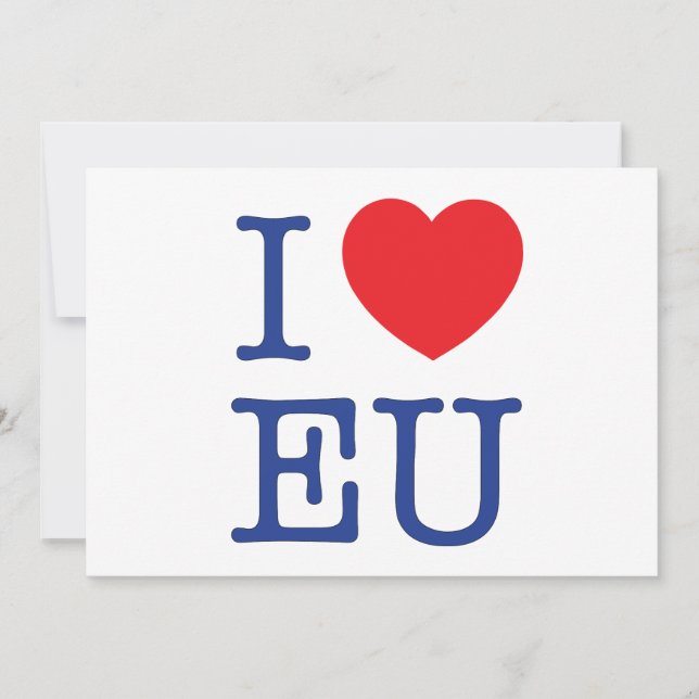 I Heart EU Postage Envelope (Frente)