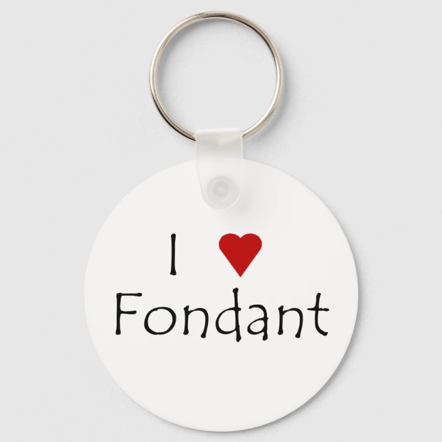 I Heart Fondant Chaveiro (Frente)