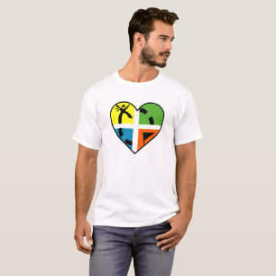 I Heart Geocaching Camiseta engraçada
