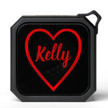 I Heart Kelly (Nome) Red Love Bluetooth Auto-falan
