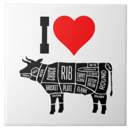 I Heart Love Beef Butcher Chef Cook