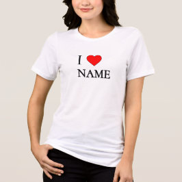 I heart name (customisable)