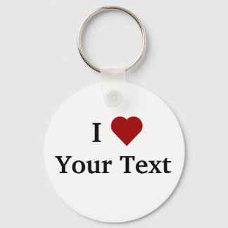 I Heart (personalizar) chaveiro