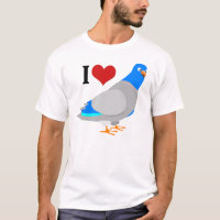 I Heart Pigeons - Camiseta de Pombo