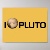 I Heart Plutão New Horizon Poster