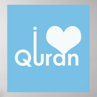 I Heart Quran Poster (matte)