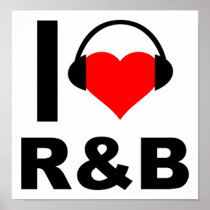 I Heart R&B Engraçado Poster