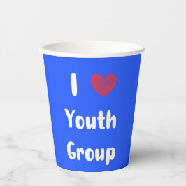 I Heart Youth Group Paper Cup