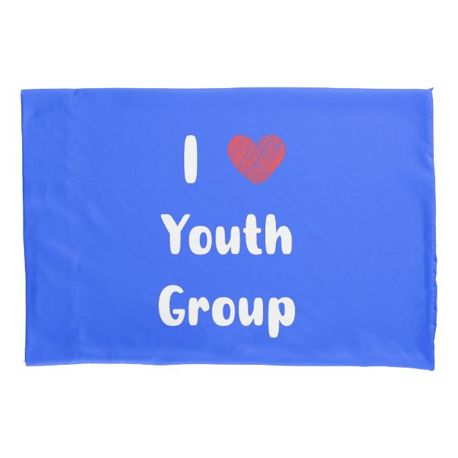 I Heart Youth Group Pillowcase (Frente)