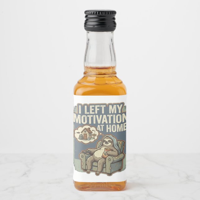 I Left My Motivation At Home Funny Sloth Quote (Frente)