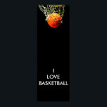I Love Basketball Poster<br><div class="desc">Panoramic Basketball Posters - I Love This Game. Popular Sports - Basketball Game Ball Image.</div>