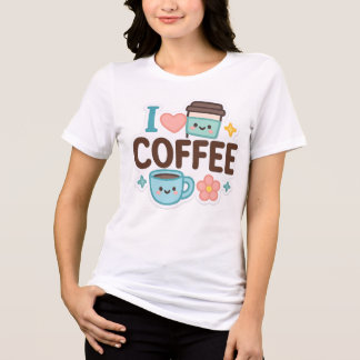 I Love Coffee Cute Kawaii Sticker – Adorable Coffe