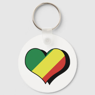I Love Congo Republic Chaveiro